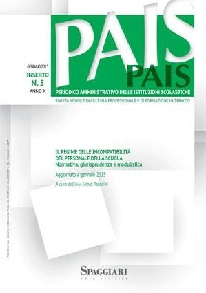 Speciale Gennaio 2015 - Il regime delle incompatibilità del personale della scuola